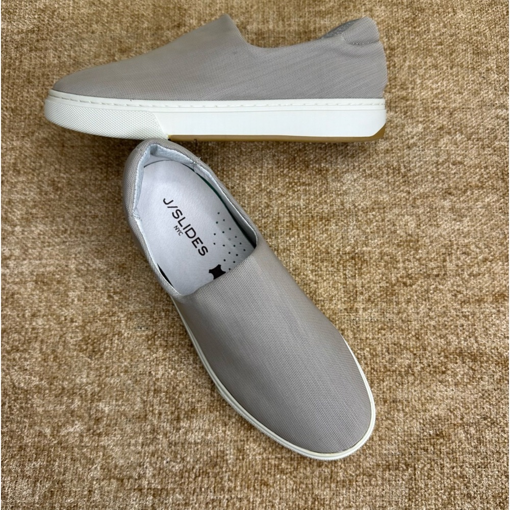 Jslides Jollie Stretch Slip-On Grey Sneakers Size 6.5